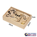idrop Classics Animal Creation Wood Puzzle Set for Kids Children [BR-34653]