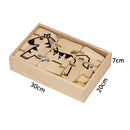 idrop Classics Animal Creation Wood Puzzle Set for Kids Children [BR-34653]