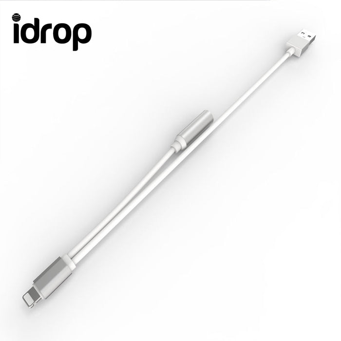idrop Lightning to Female 3.5mm Audio AUX Cable USB Charge Sync Data for Apple iPhone
