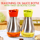 idrop 180 Degree Spin Twist Lid Oil Sauce Seasoning Storage Bottle [ 400ml ][ 1pc ]