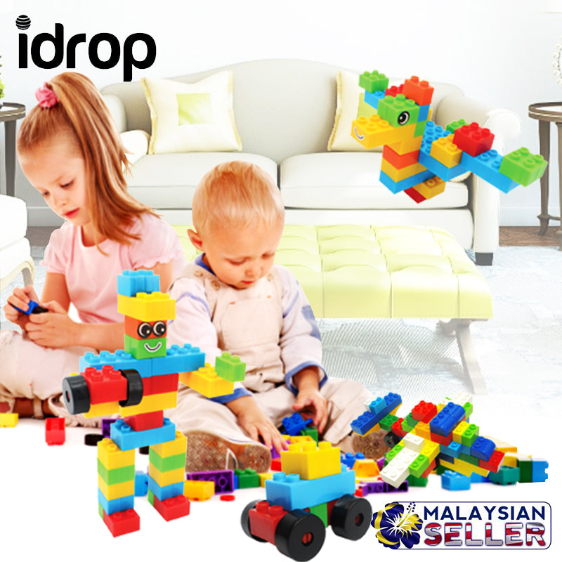 idrop Basic Blocks  Educational Toys Build Construct Creativity Skill Developer