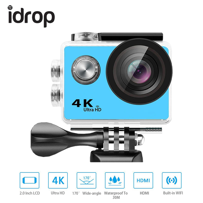 idrop R71S Action Camera 4K Ultra HD Wi-Fi Waterproof Up to 30M