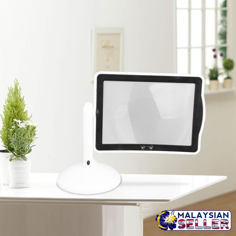 idrop Magnifier Brighter Viewer 180 Degree Rotation LED Light 3X Magnifying Reading