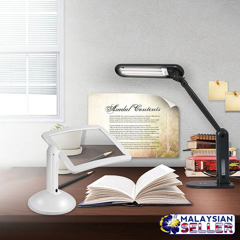 idrop Magnifier Brighter Viewer 180 Degree Rotation LED Light 3X Magnifying Reading