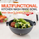 idrop Multifunction Kitchen Wash Rinse Bowl Wet Basket with Slicer & Grater Feature