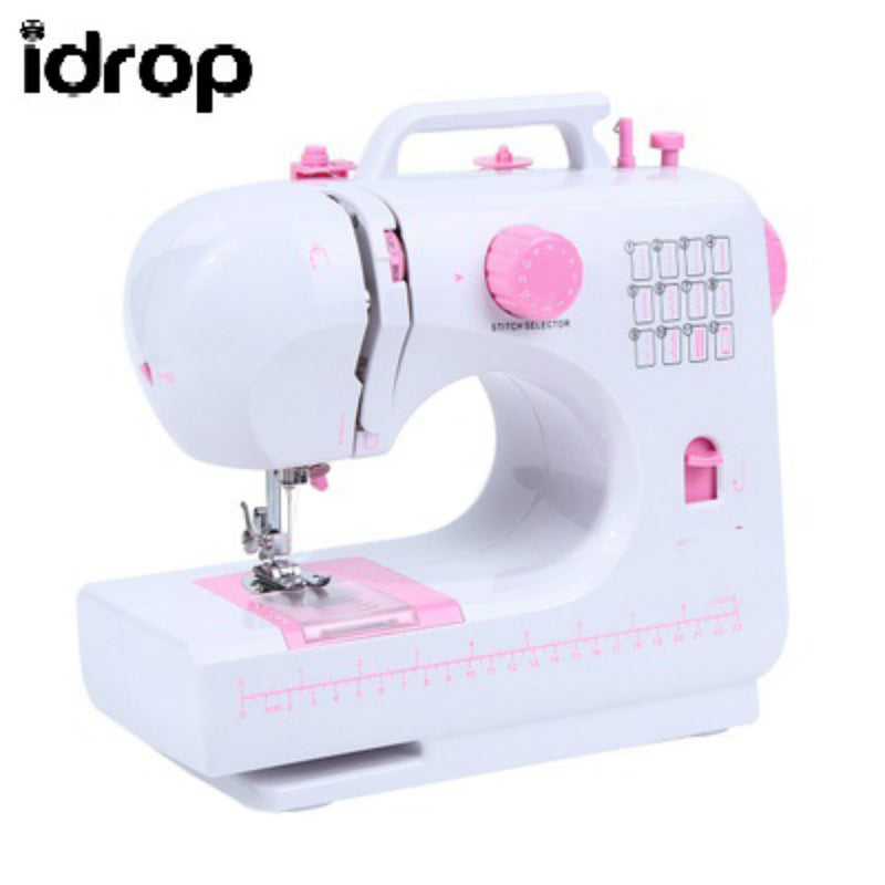 idrop FHSM-506 12 stitch pattern mini sewing machine household easy