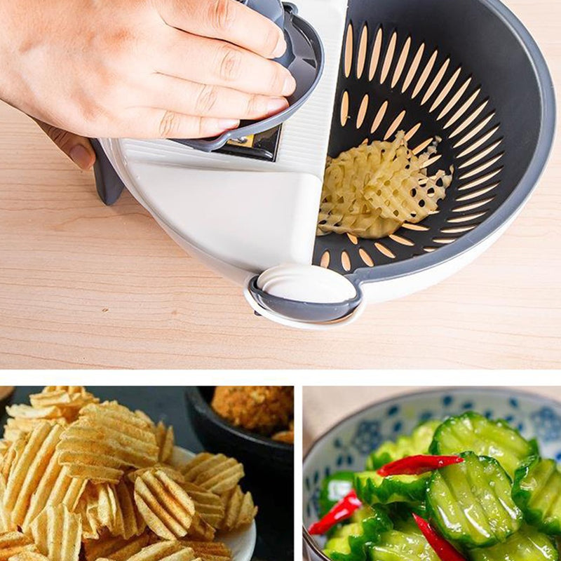 idrop Multifunction Kitchen Wash Rinse Bowl Wet Basket with Slicer & Grater Feature