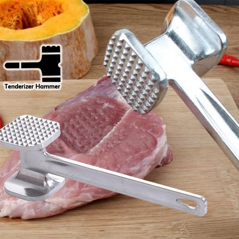 idrop Double Sided Heavy Duty Meat Tenderizer Hammer Tool for Tenderizing Steak Beef Chicken Pork