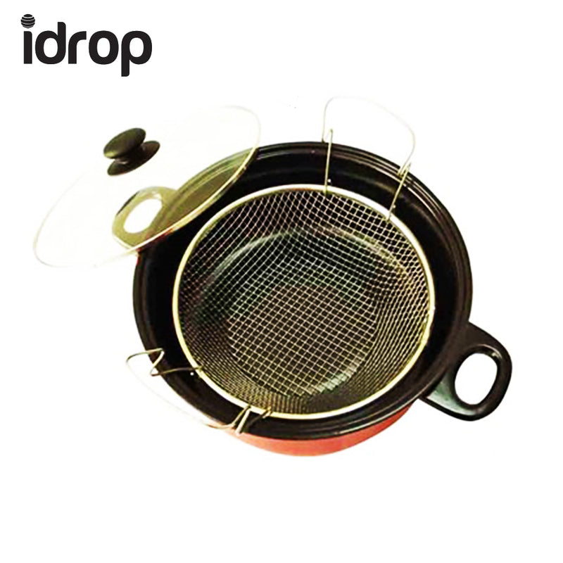 idrop 24cm 3-Piece Kitchen Set Multi-function Cookware Steamer, Cooker & Fryer