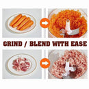 idrop [ 1.8 Liter ] High Quality Multifunction Meat & Vegetable Blender Grinder [ Compatible with UK / EU / M'SIA Plug ] / Mesin Pengisar Daging dan Sayur Pelbagai Guna / 新款电动绞肉机塑料绞菜机切菜器辅食绞菜器多功能家用料理机