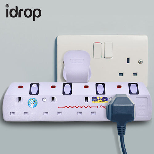 idrop 4 Way Extension Lead 220-240V Surge Protector