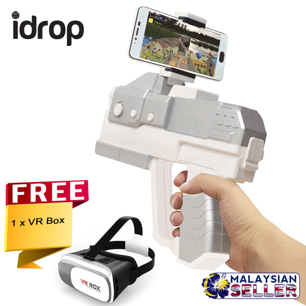 idrop COMBO AR-Q8 AR Game Gun AR Toy with Cell Phone Stand Holder + Free VR Box For 4.7" - 6.0" Smart Phone