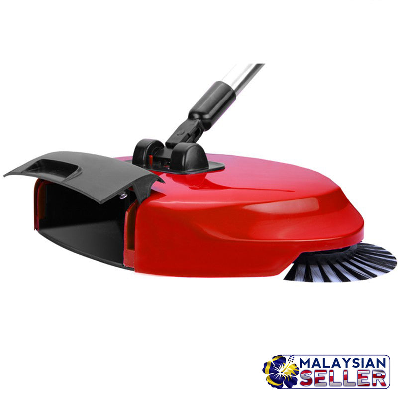 idrop 360° Hand Propelled Sweeper Rotation Hand Sweeper Broom Dustpan [ RANDOM COLOR ]