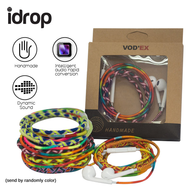 idrop Colorful Borneo Handmade Headset  *Send by randomly color