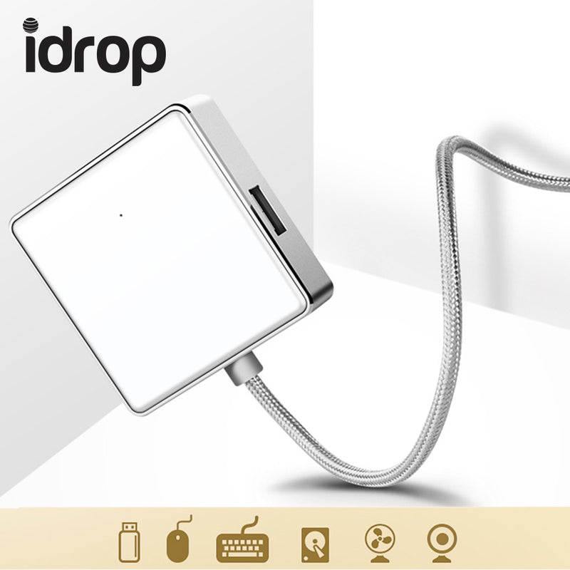 idrop 4-Port USB 3.0 portable Data USB Hub up to 5 Gbps High Speed transfer