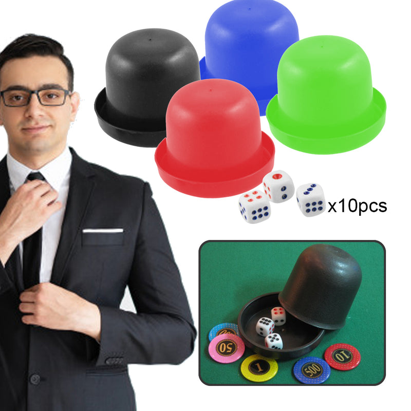 idrop Poker Game Dice Shaker & 10 Dices [ SET OF 2 Dice Shaker ]