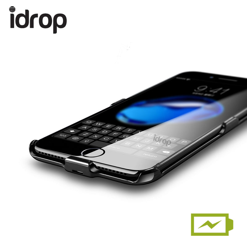 idrop HK-02 Black Power Bank Splint Mobile Phone Casing Charger for iPhone (4.7) and (5.5)