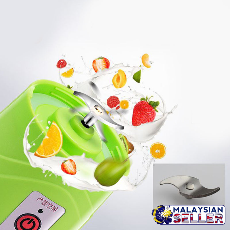 idrop Portable USB Electric Fruit Juicer Citrus Cup Ice Crusher Smoothie Maker 380ML [RANDOM MIXED COLOR]
