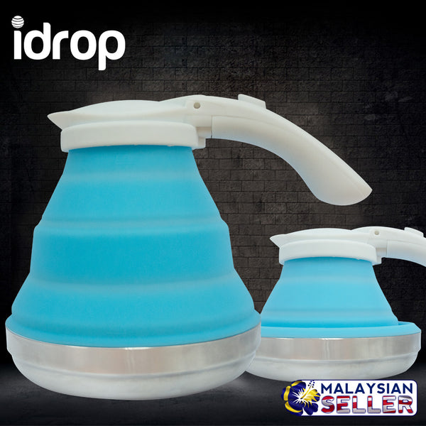 idrop 1.7L Silicon Kettle Can be Folded Stainless Steel Base