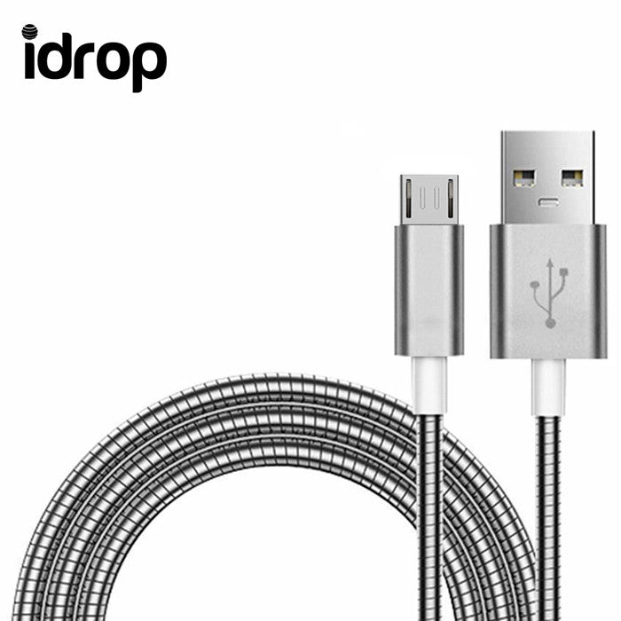 idrop Micro USB Flexible Stainless Steel Data Sync Charge