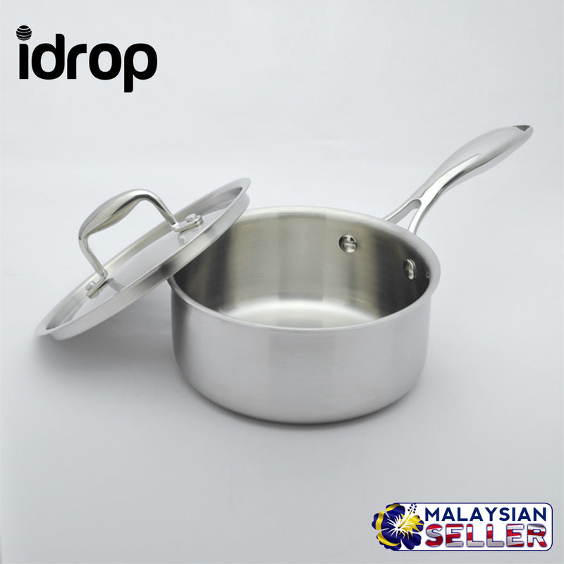 idrop Multifunction Stainless Steel Milk Cooker Pot with Lid [18cm / 20cm]