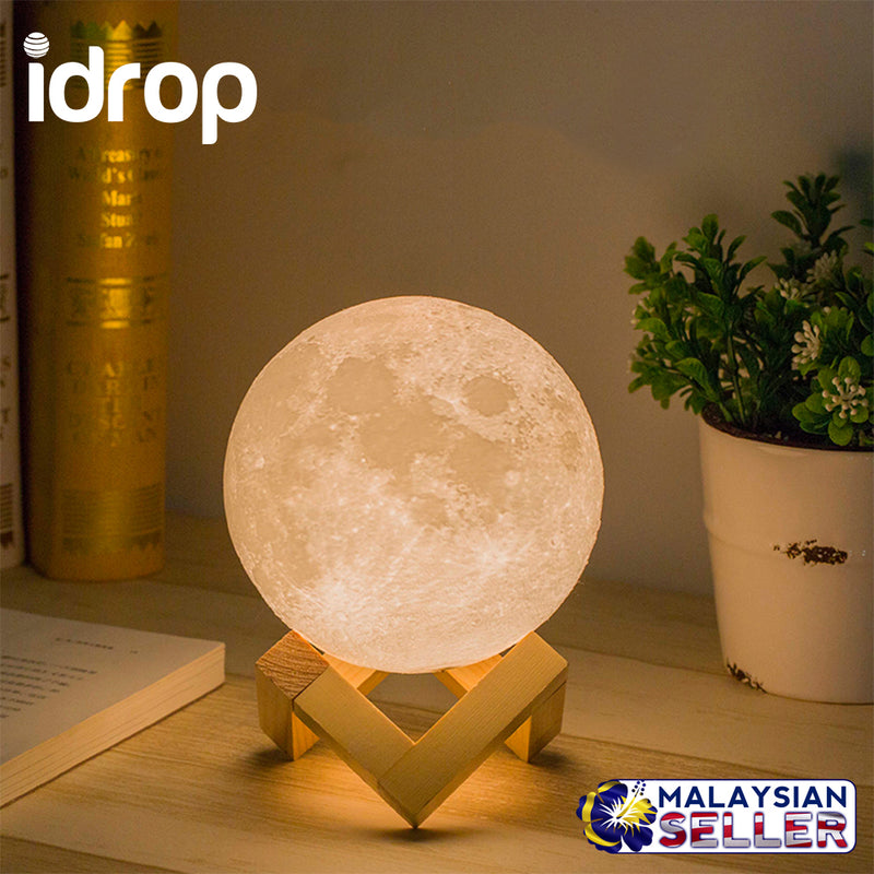 idrop Moon Lamp Lighting Night Light LED Dimmable Touch Control Brightness with USB Charging