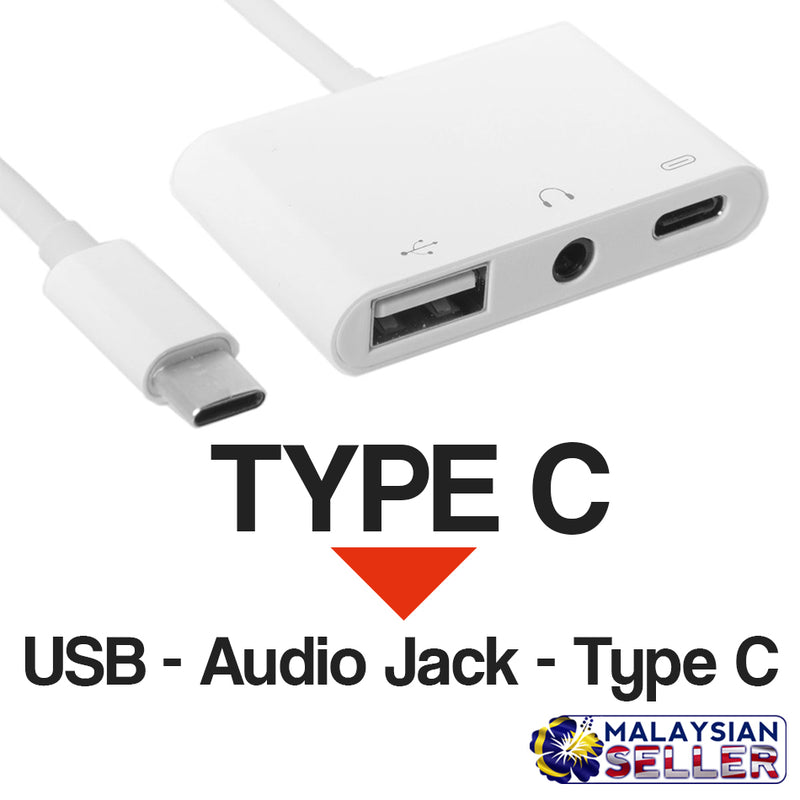 idrop USB-C OTG Audio Adapter [ Type C to USB / 3.5mm Audio Jack / Type C ]