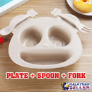 idrop TEDDY TABLEWARE - Kids Eating Plate Set