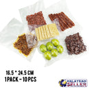 idrop 16.5 * 24.5cm Vacuum Packing Plastic Bags For Vacuum Sealer Machine Food Storage Bags [ 2 pack ]