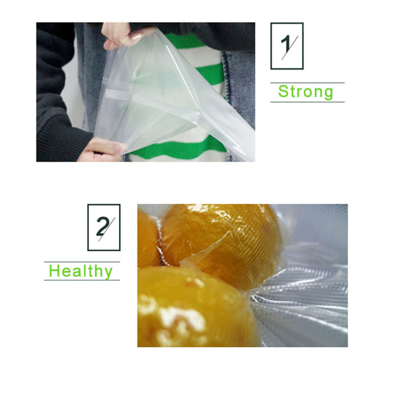 idrop 16.5 * 24.5cm Vacuum Packing Plastic Bags For Vacuum Sealer Machine Food Storage Bags [ 2 pack ]