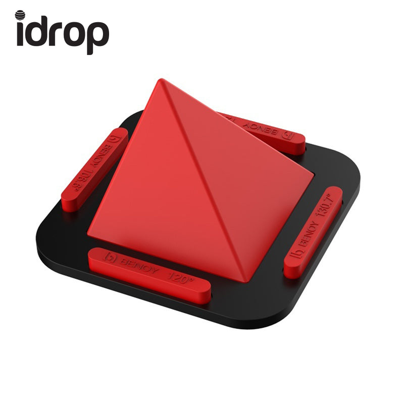 idrop Pyramid Phone Holder Stand Soft Silicone Non-slip Car Desk Stand Holder for all Smartphone Mobile phone Support Mount