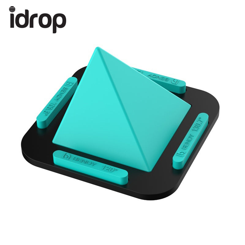 idrop Pyramid Phone Holder Stand Soft Silicone Non-slip Car Desk Stand Holder for all Smartphone Mobile phone Support Mount