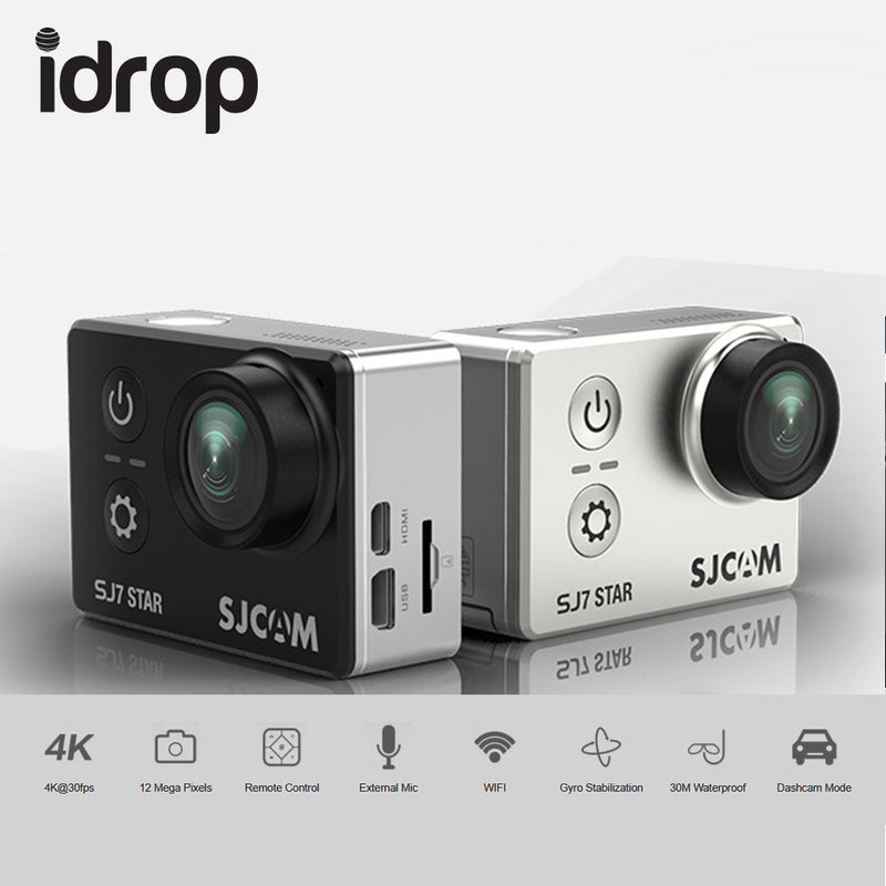 idrop SJ7 STAR NATIVE 4K ACTION CAMERA – SPORTS CAM W/ MIC, REMOTE SUPPORT