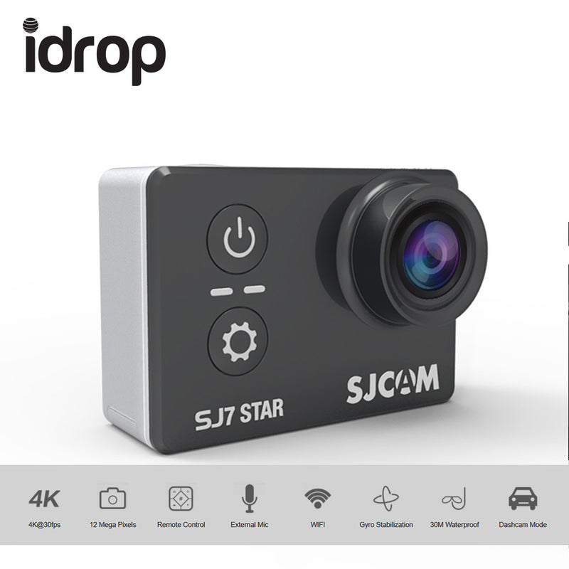 idrop SJ7 STAR NATIVE 4K ACTION CAMERA – SPORTS CAM W/ MIC, REMOTE SUPPORT
