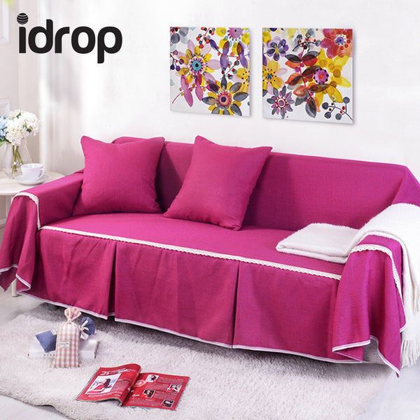 idrop Linen Sofa Cover Triple