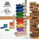 idrop Colorful Wood Stackup Crocodiles for Kids Children [BR-34915]