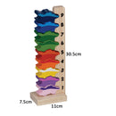 idrop Colorful Wood Stackup Crocodiles for Kids Children [BR-34915]