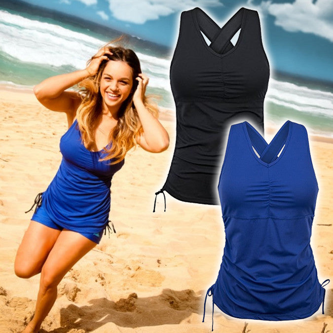 Ruched Padded Tank Top