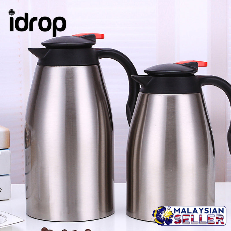 idrop Stainless Steel Double Wall Coffee Thermos Flask 1.5L / 2L