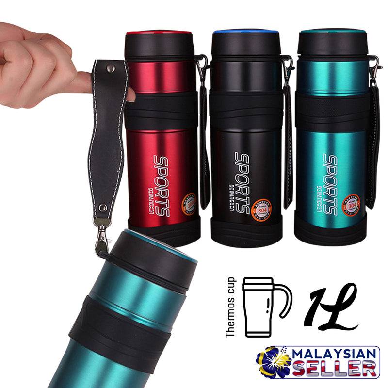 idrop Travel Sports Thermos Steel Bottle for Large Capacity [ 1L ]