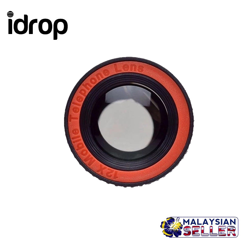 idrop Clip-on 12x Optical Zoom HD Telescope Camera Lens For Universal Mobile Phone