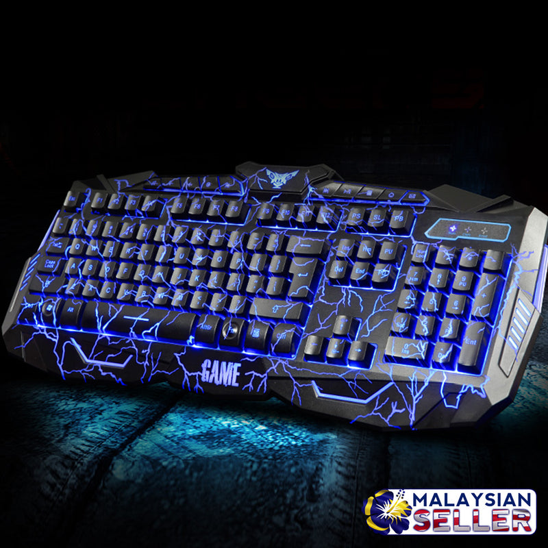 idrop V-100 Three-color Backlight Gaming Wired Keyboard And Mouse Suit