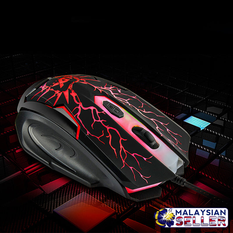 idrop V-100 Three-color Backlight Gaming Wired Keyboard And Mouse Suit
