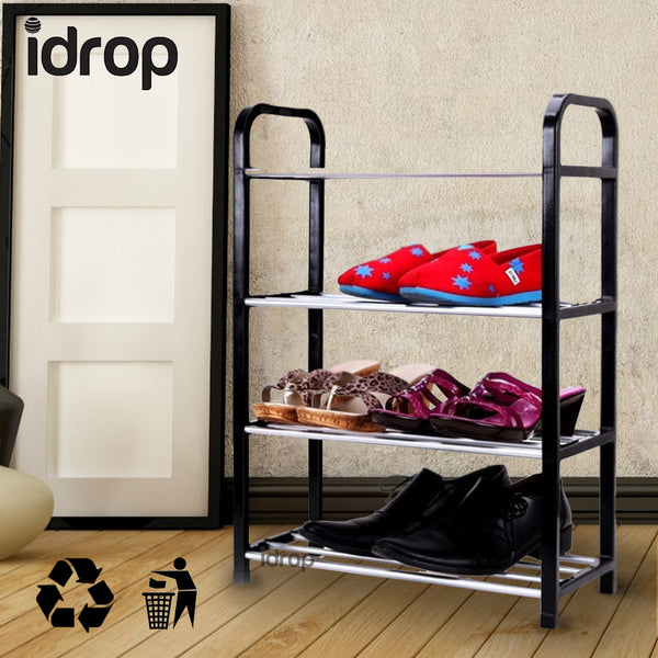 idrop 4 Tier Shoe Rack furniture in Black, Blue or Red variation color