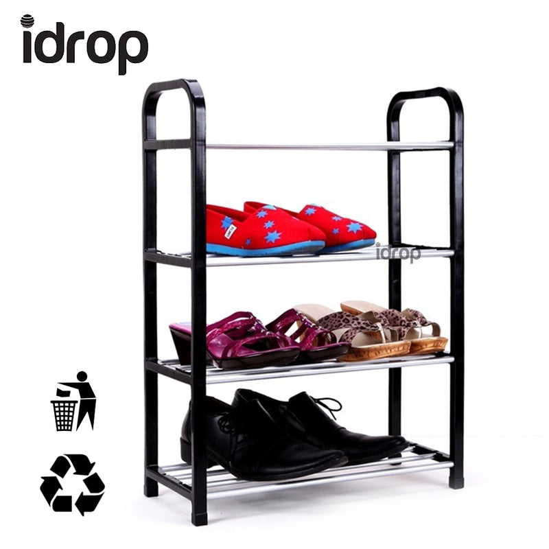 idrop 4 Tier Shoe Rack furniture in Black, Blue or Red variation color