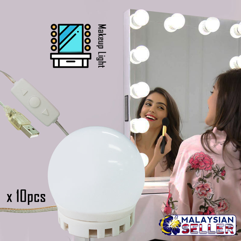 idrop Vanity Mirror LED Lights For Mirror With 10 Dimmable Light Bulbs For Makeup Table