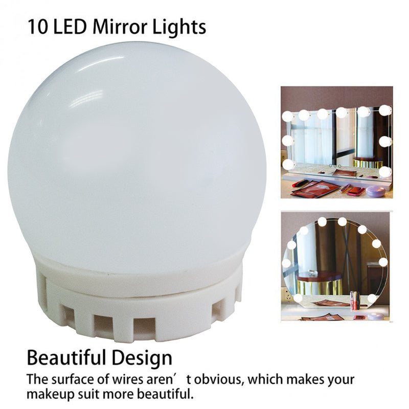 idrop Vanity Mirror LED Lights For Mirror With 10 Dimmable Light Bulbs For Makeup Table