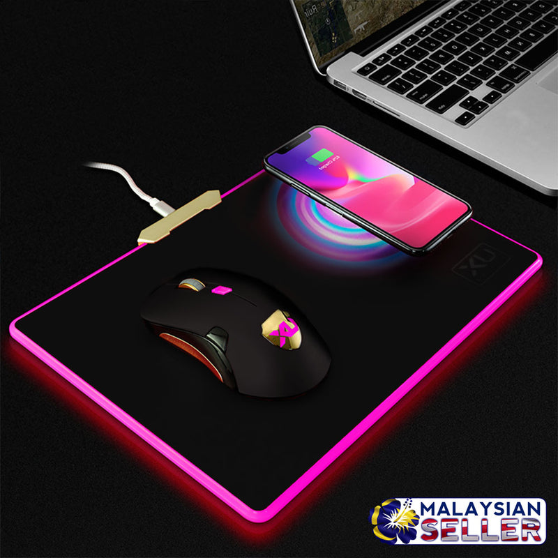 idrop Multifunction W-01 LED Light Qi Wireless Charging Mouse Pad & Mouse Set