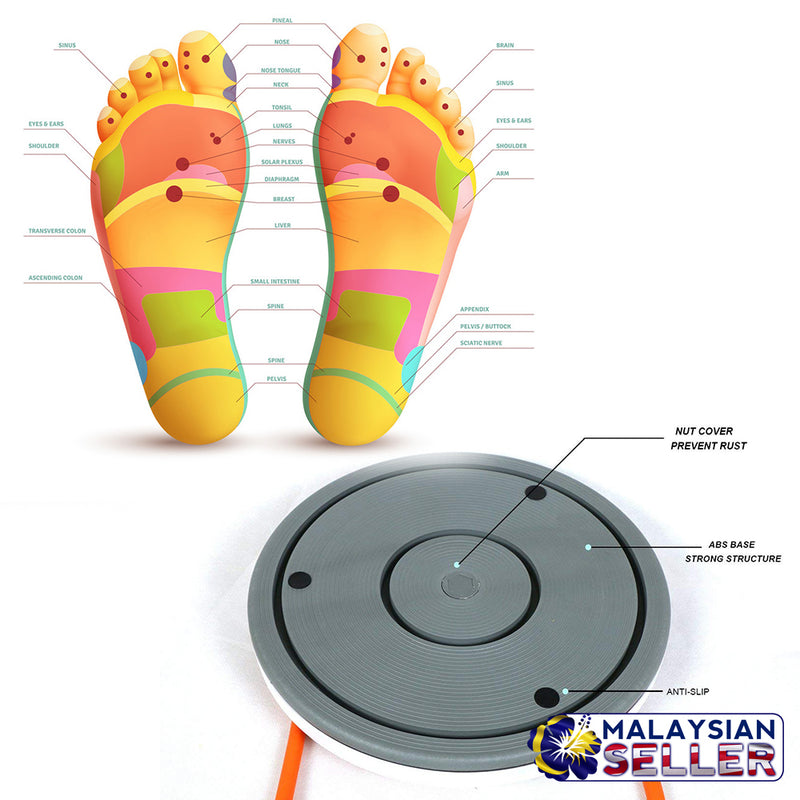 idrop Fitness Balance Waist Twisting Disc with Pull Rope for Home Gym