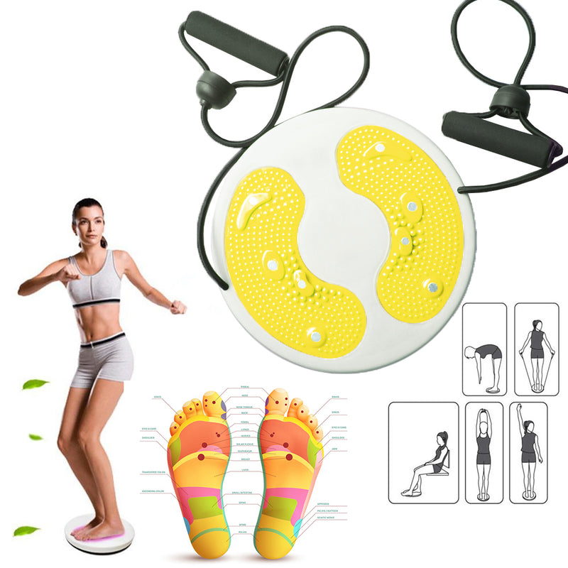 idrop Fitness Balance Waist Twisting Disc with Pull Rope for Home Gym